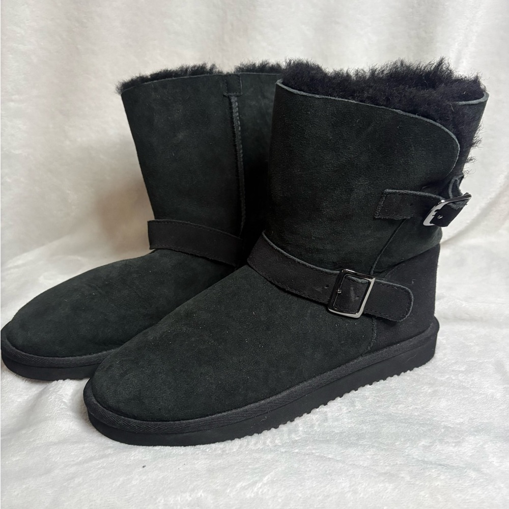 Kirkland Signature Black Winter Boots with Buckle